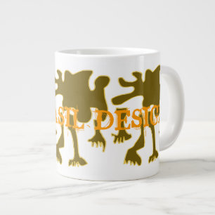 Funky MammaBASIL Design Jumbo Mug! Large Coffee Mug