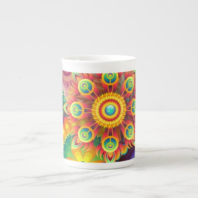Funky Mandalas China Mug (Front)