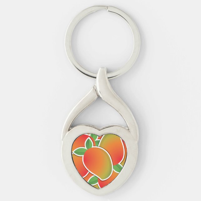 Funky mango key ring (Front)
