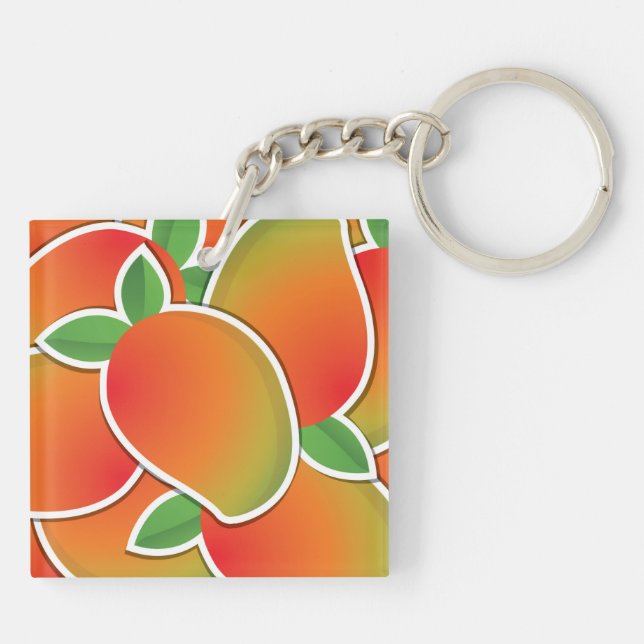 Funky mango key ring (Back)