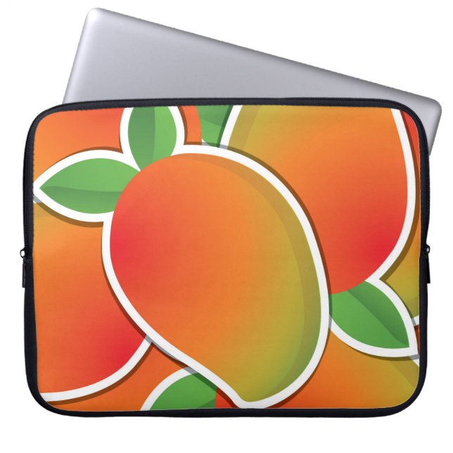 Funky mango laptop sleeve (Front)