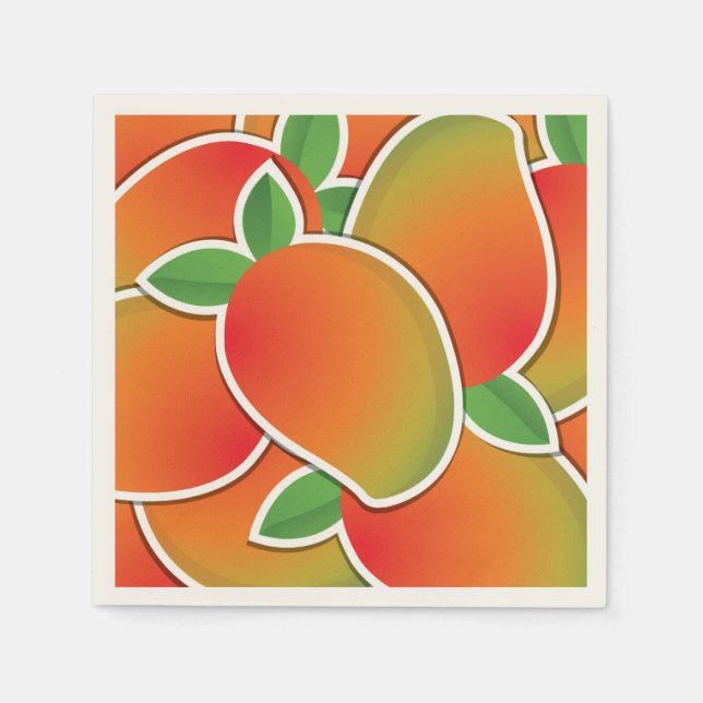Funky mango napkin (Front)