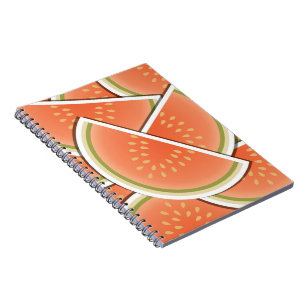 Funky melon wedges notebook