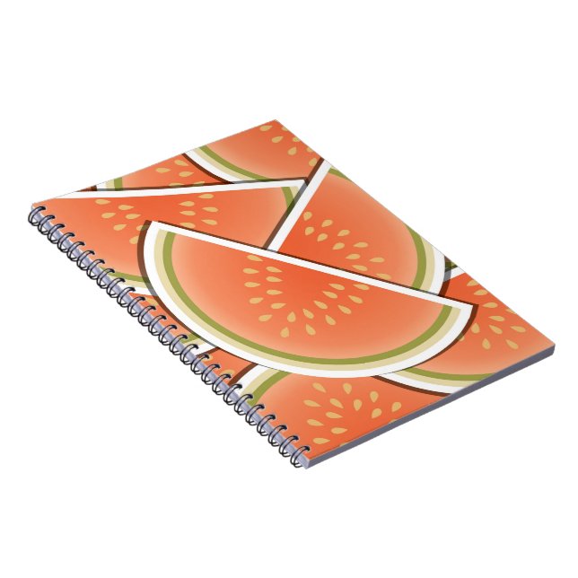Funky melon wedges notebook (Right Side)
