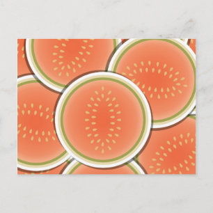 Funky melons postcard