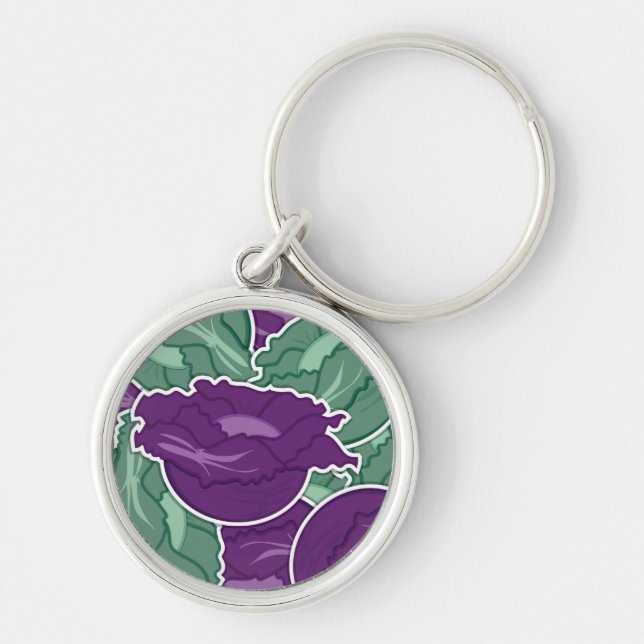 Funky mixed cabbage key ring (Front)