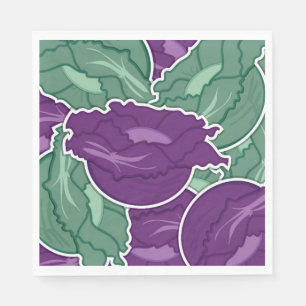 Funky mixed cabbage napkin