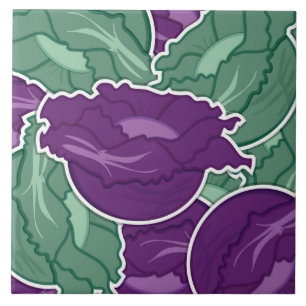 Funky mixed cabbage tile