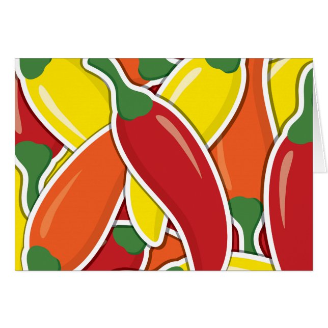 Funky mixed chilli peppers (Front Horizontal)