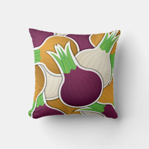 Funky mixed onions cushion