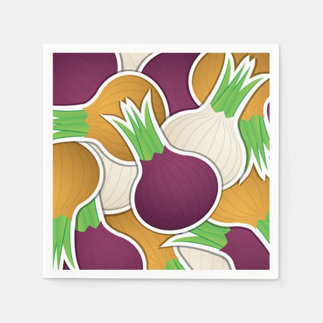 Funky mixed onions napkin (Front)