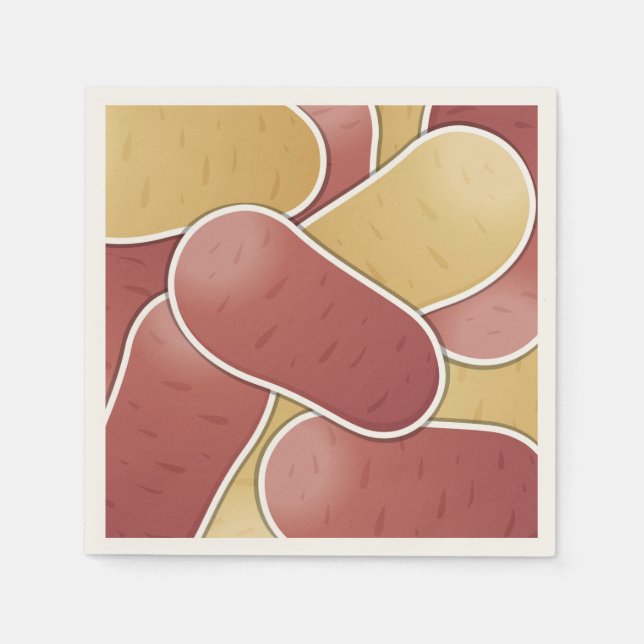 Funky mixed potato napkin (Front)