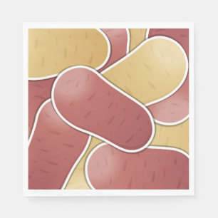 Funky mixed potato napkin
