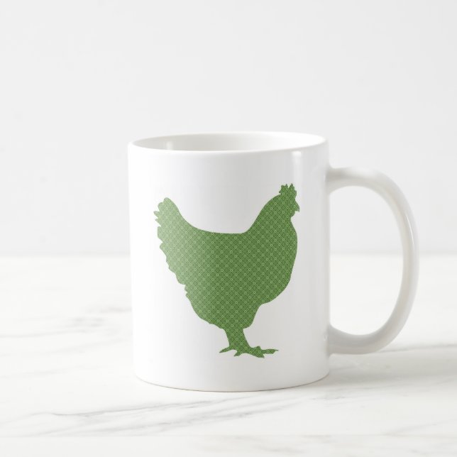 Funky modern chicken coffee mug (Right)