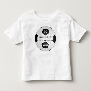 funky modern elegant trendy soccer ball toddler T-Shirt