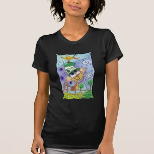 Funky Monkey and Banana Bird T-Shirt