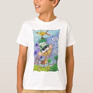 Funky Monkey and Banana Bird T-Shirt