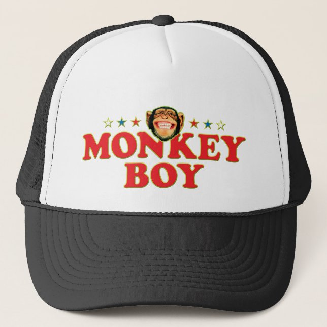 Funky Monkey Boy Trucker Hat (Front)