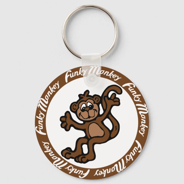 Funky Monkey Key Ring (Front)
