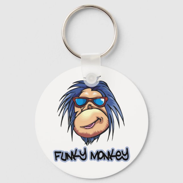 Funky Monkey Key Ring (Front)