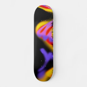 Funky Multicolored Pattern Skateboard