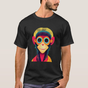 Funky Munky Hipster Monkey_1 T-Shirt