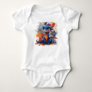 Funky Neon Baby Dinosaur – Bold and Fun Dino Desig Bodysuit