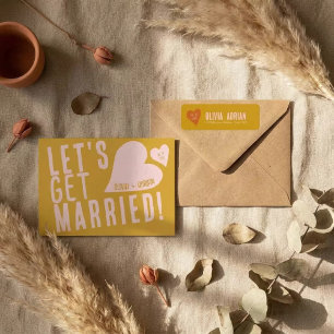 Funky Nuptials Wedding Invitation