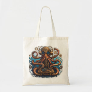 Funky Octopus DJ Tote Bag