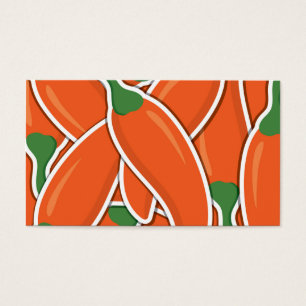 Funky orange chilli peppers