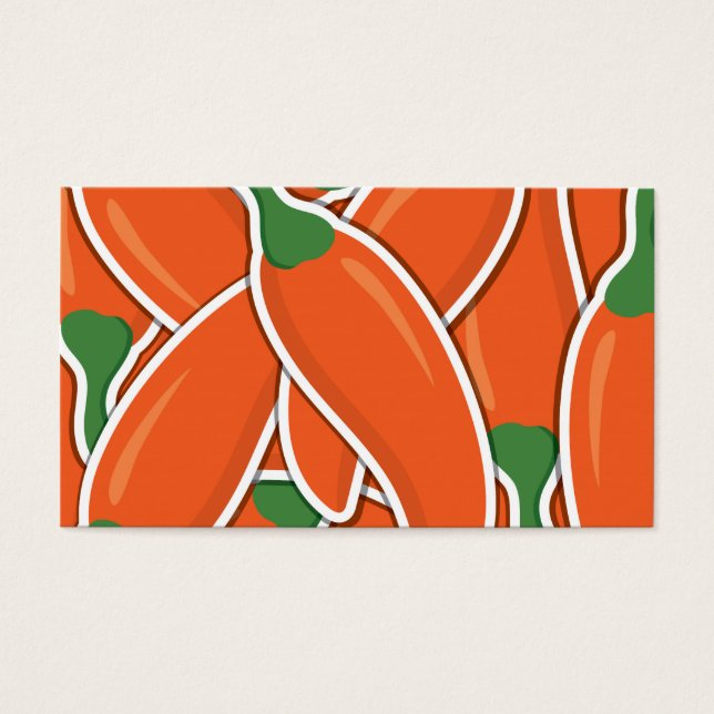 Funky orange chilli peppers (Front)