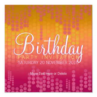 Funky Birthday Invitations 4