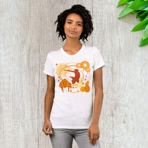 Funky Orange Symbols Womens T-Shirt
