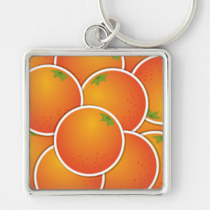 Funky oranges key ring