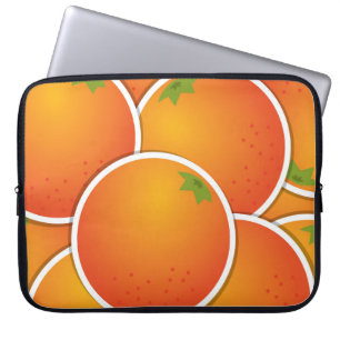 Funky oranges laptop sleeve