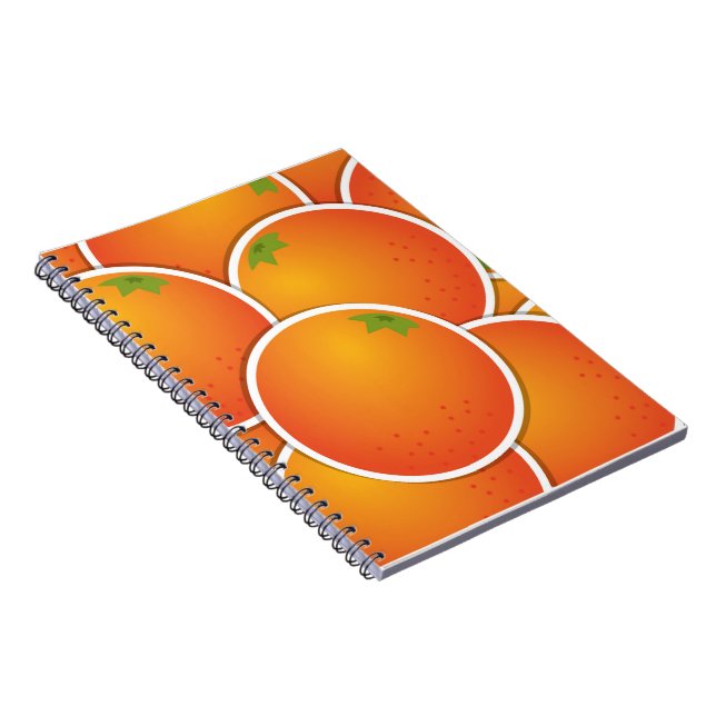 Funky oranges notebook (Right Side)