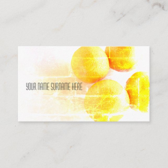 Funky Oranges Organic Feel Business Card (Front)