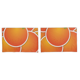 Funky oranges pillowcase
