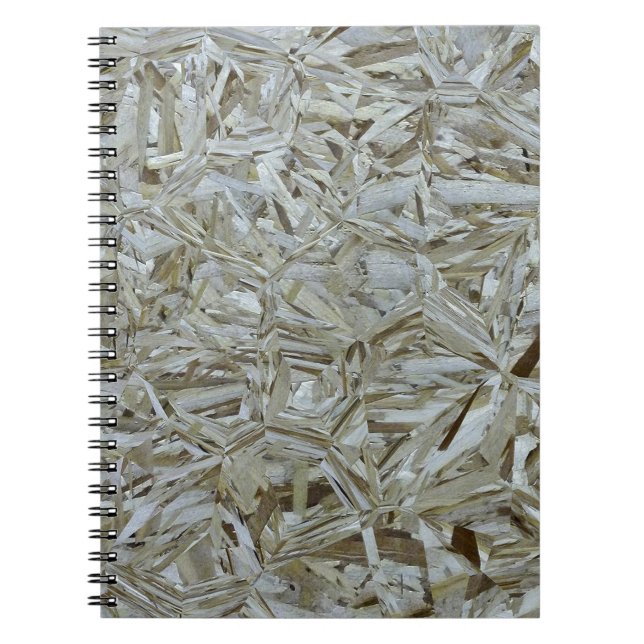 Funky OSB Texture Construction Chipwood Notebook (Front)