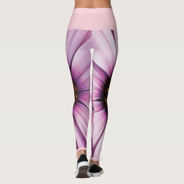 Funky Osteospermum flower Leggings (Back)