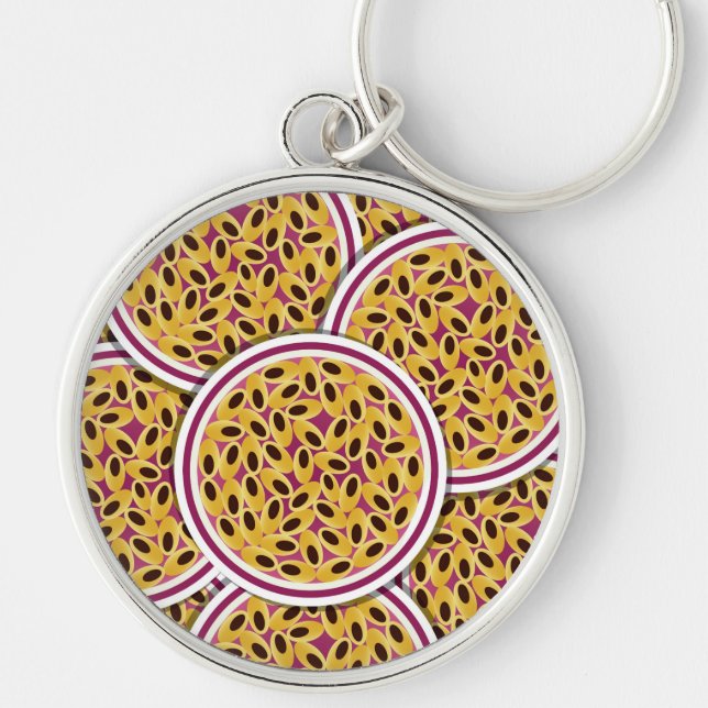 Funky Passion fruit Key Ring (Front)
