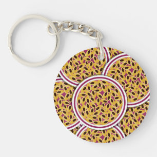 Funky passion fruit key ring
