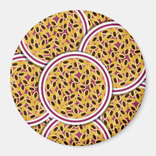 Funky passion fruit magnet