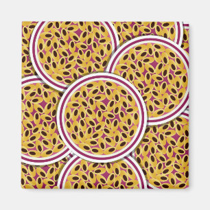 Funky passion fruit magnet