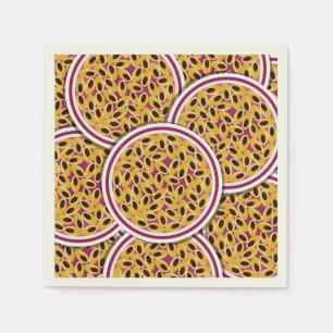 Funky passion fruit napkin