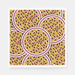 Funky passion fruit napkin