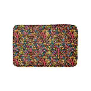 Funky pattern bath mat