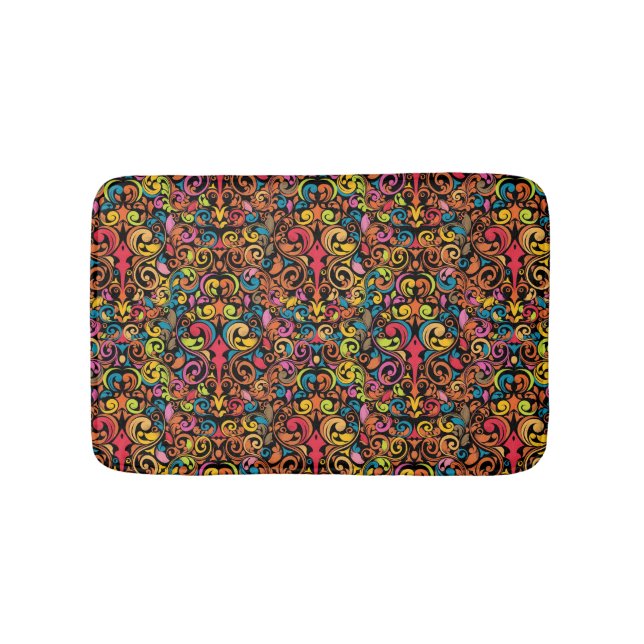 Funky pattern bath mat (Front)