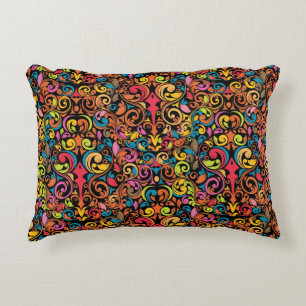 Funky pattern decorative cushion
