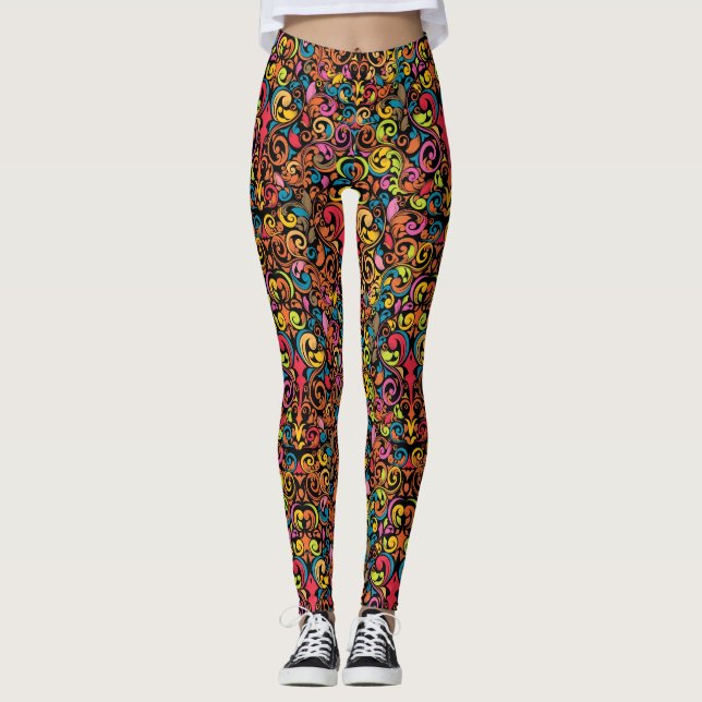 Funky pattern leggings (Front)